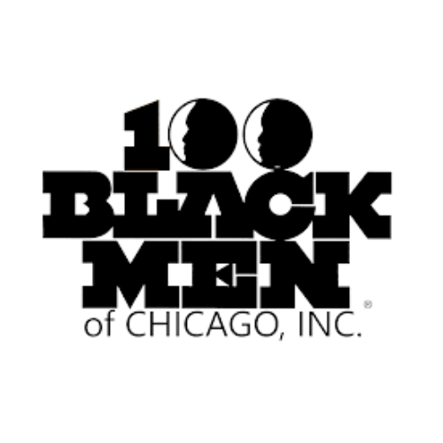 100 Black Men of Chicago logo, past speaking engagement for Dr. René Roberts