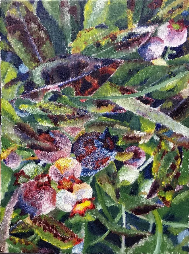 Lauren Ferrara. Wild Blueberries, 2018. Oil Paint.
