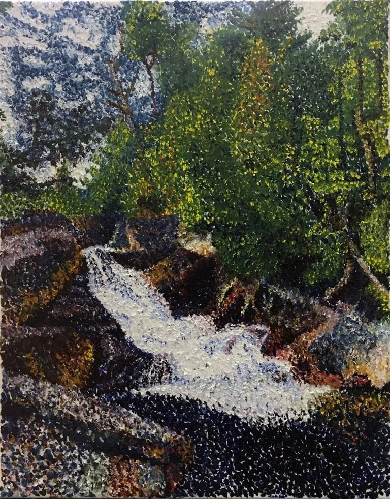 Lauren Ferrara. Smalls Falls, 2018. Oil paint.