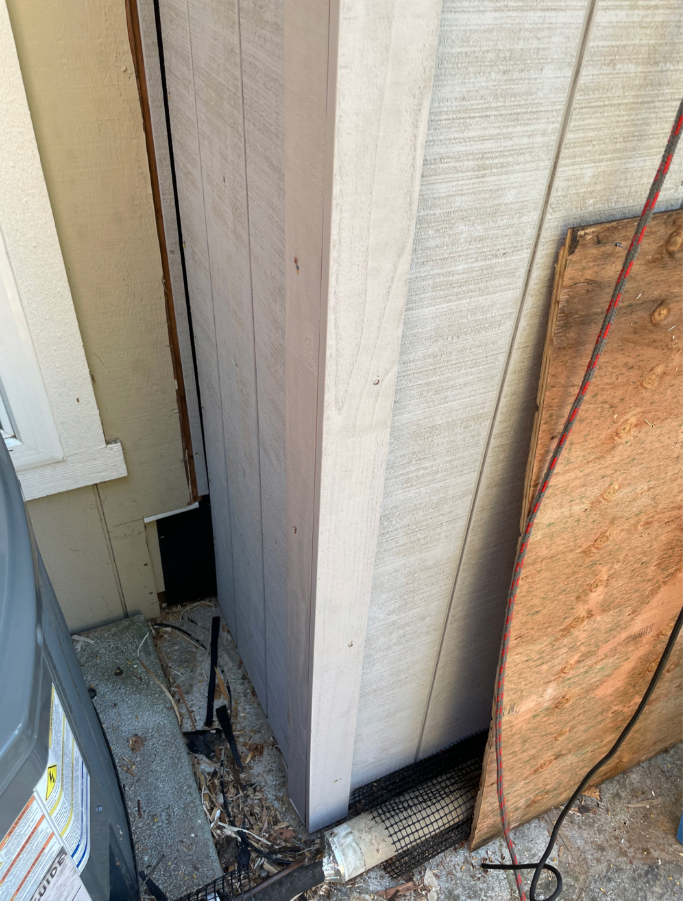 Exterior siding repair for a Martinez residence