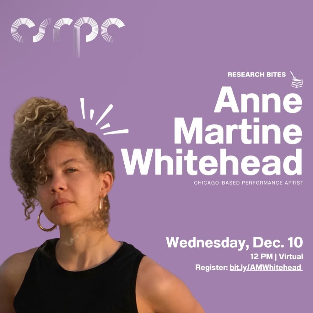 Still looking for the next Research Bite event? Join us on this Wednesday, December 10th, from 12-1pm for a wonderful segment with Anna Martine Whitehead!

Register in bio.