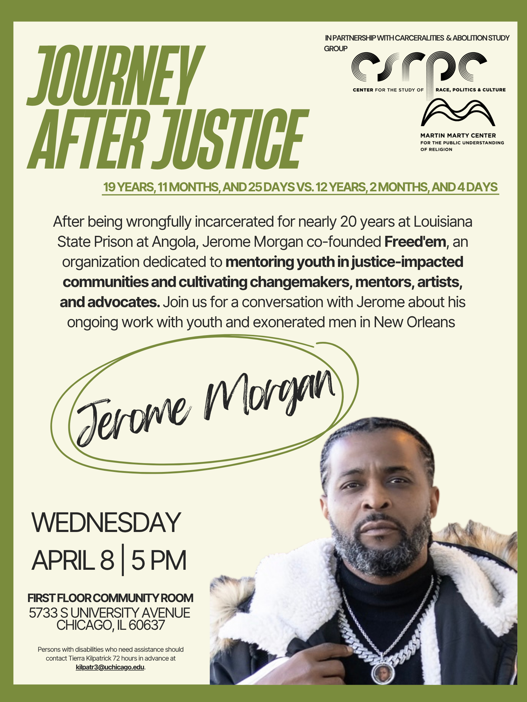 Journey After Justice: A Conversation With Jerome Morgan