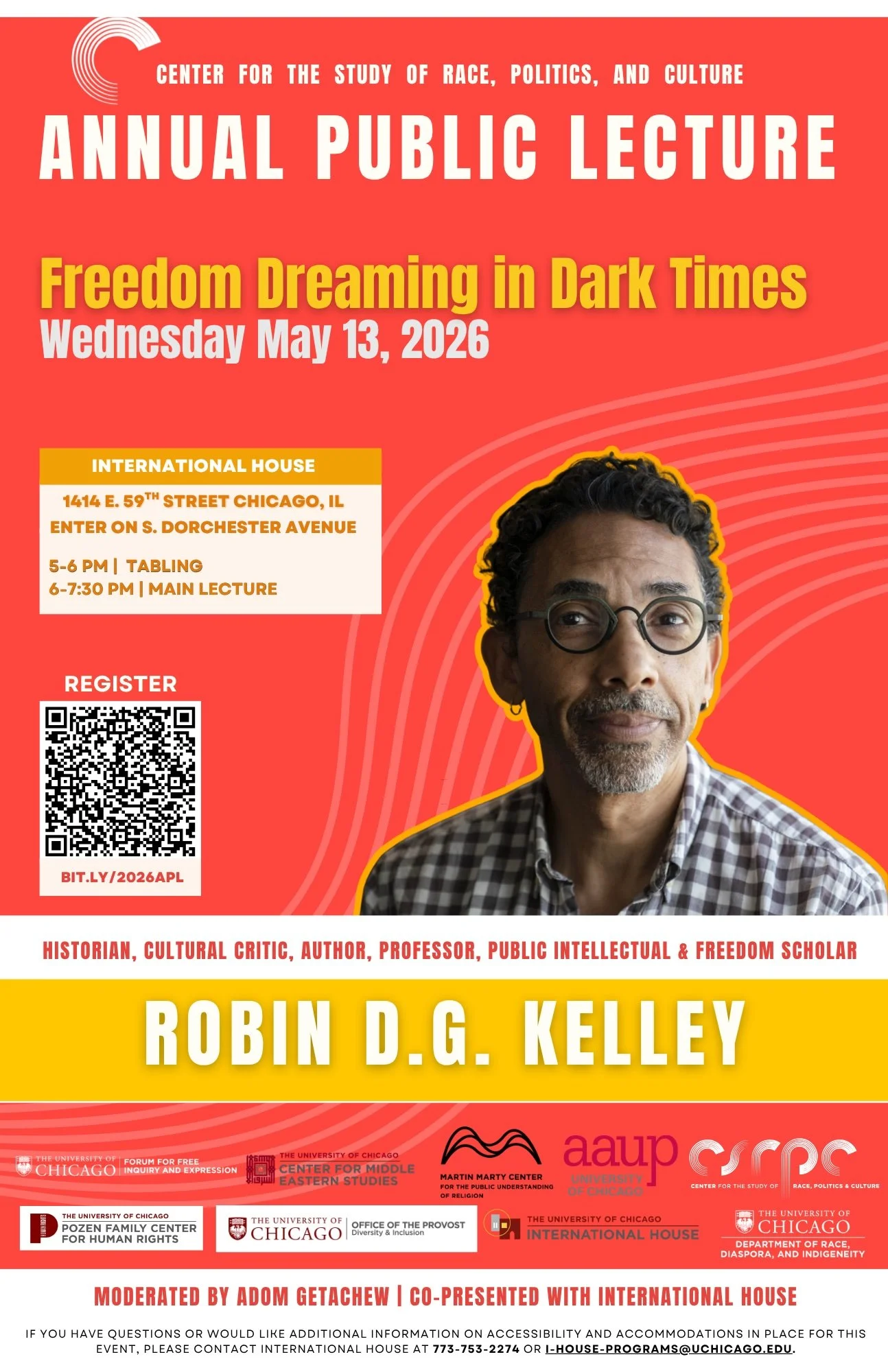 2026 Annual Public Lecture: Robin D.G.Kelley Freedom Dreaming in Dark Times