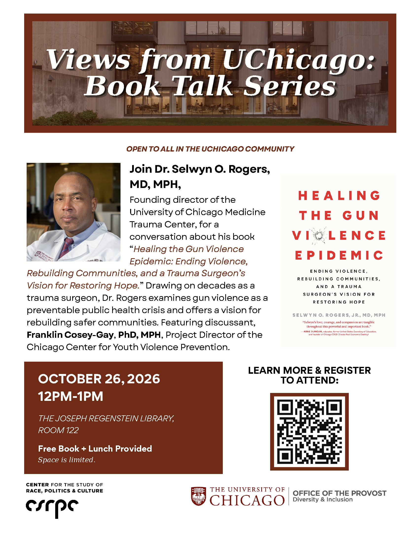 Views from UChicago: Book Talk Series with Selwyn Rogers 