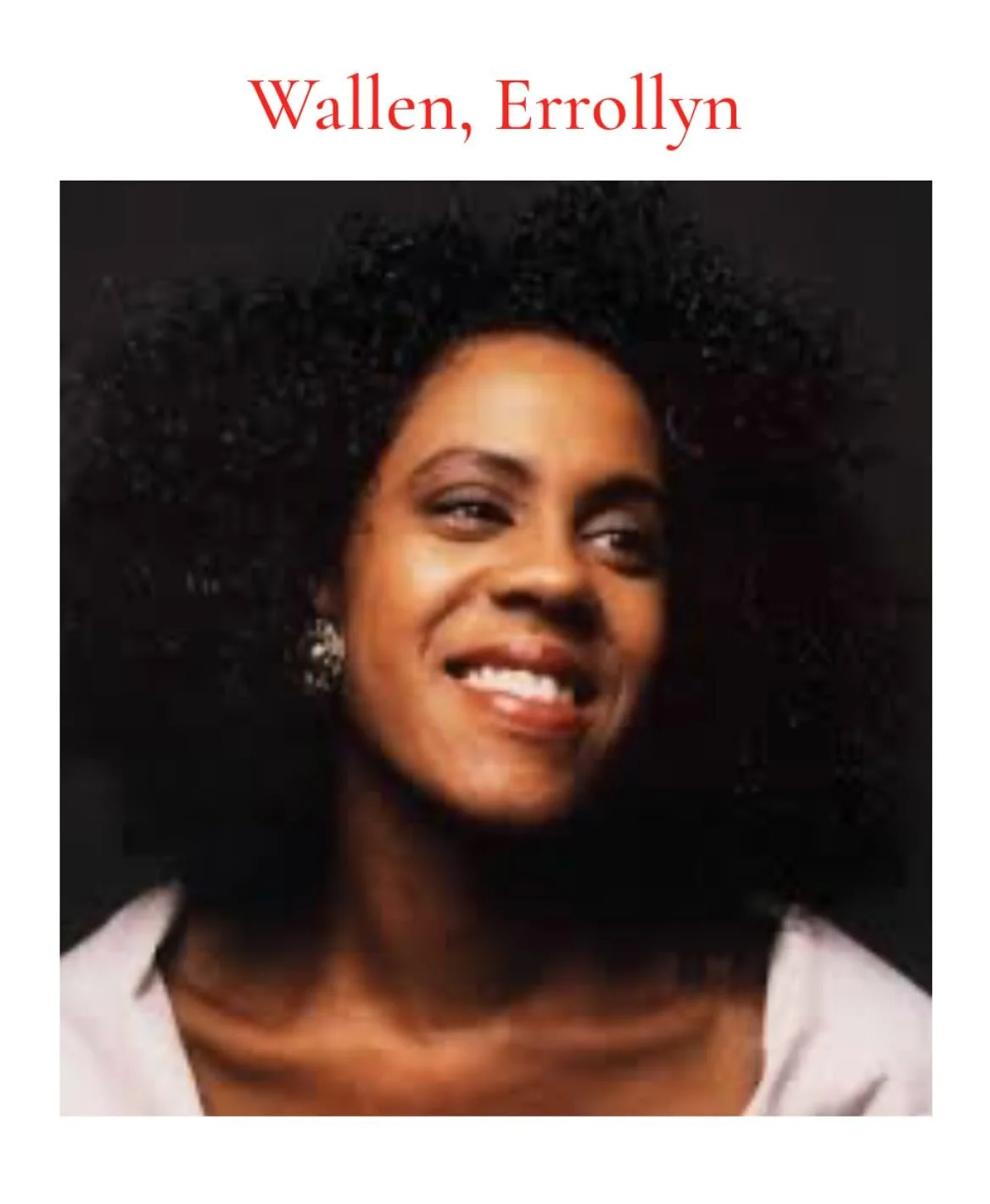 Errollyn Wallen (b. 1958) &mdash;Night Passage. Wallen Publishing, 2013. Contact composer for score. &mdash;Three Ships&rdquo;: 1. Sailing, II. Brio, III. Always Sky, IV.  Some Trouble, V. My Daddy is a Sailor, VI. Dark Eye. Wallen Publishing, 1998. 
