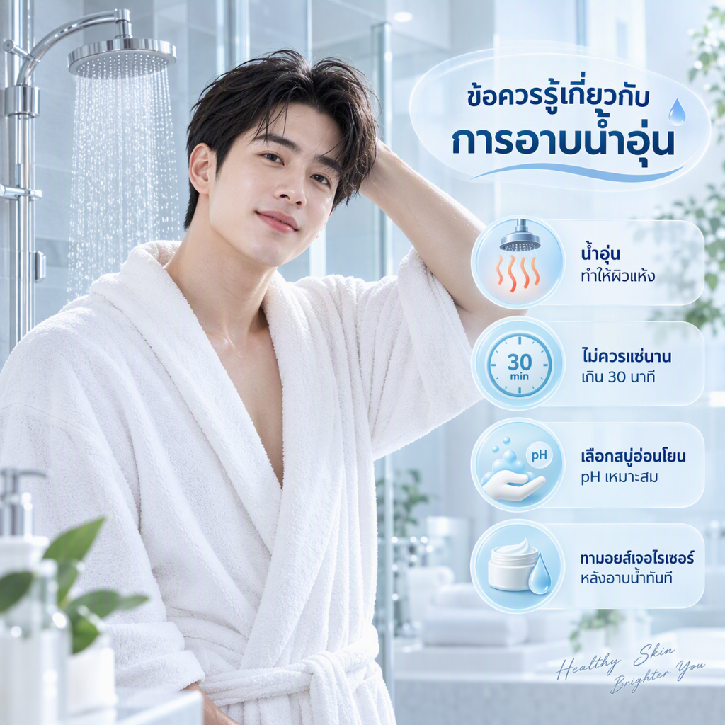 ข้อควรรู้เกี่ยวกับการอาบน้ำอุ่น