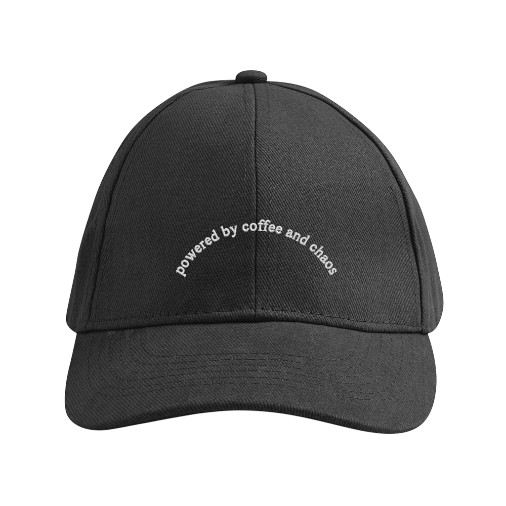 Powered by Coffee and Chaos - Performer Hat $38.00