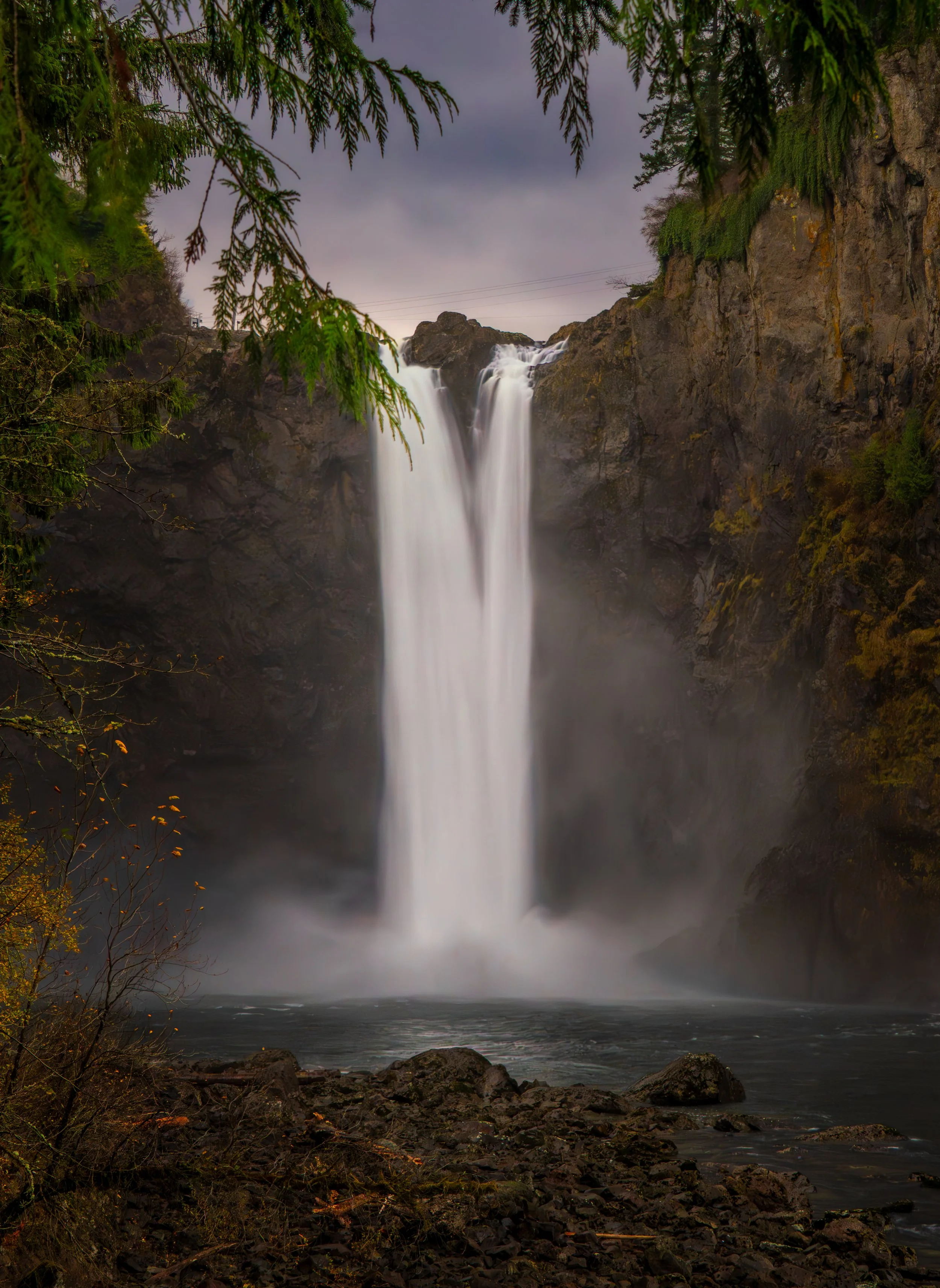 Beautiful Snoqualmie Falls in the morning light. This is from the lesser known and visited lower park. Definitely worth visiting! 