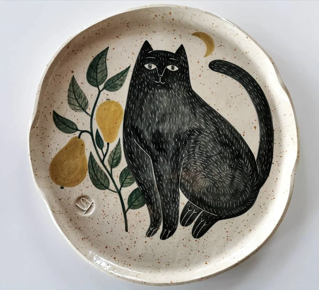 Mythical Ceramic Plate Painting