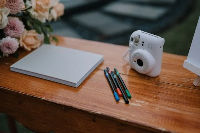 polaroid camera wedding guestbook 