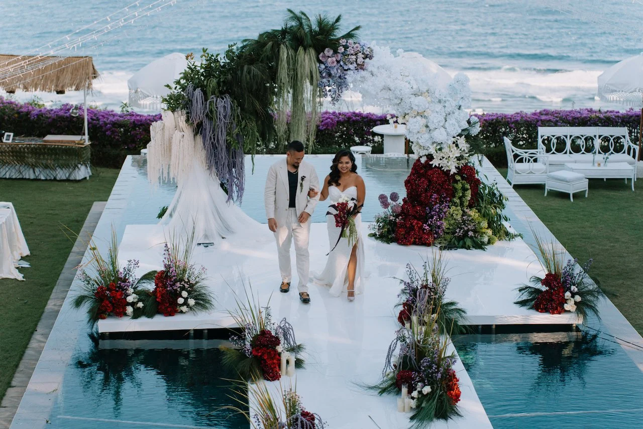 Michelle &amp; Johns Vibrant Vow Renewal at Karang Saujana Bali