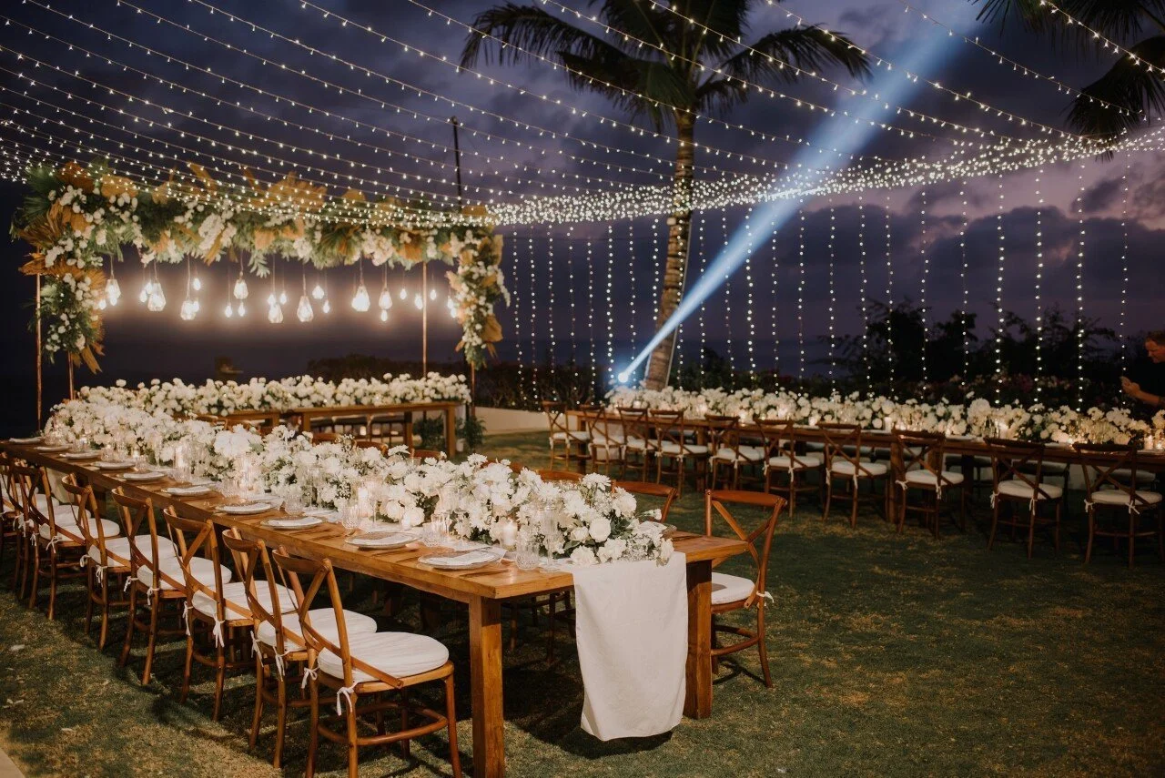 Bali Wedding Dinner Setup