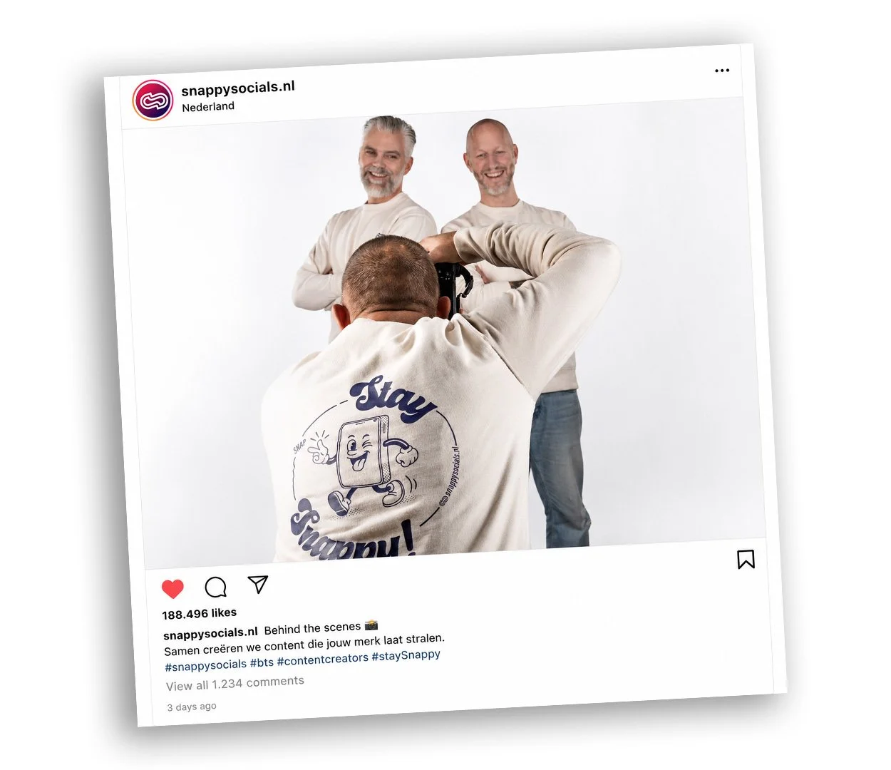 Onze social media content creators komen bij jou op locatie