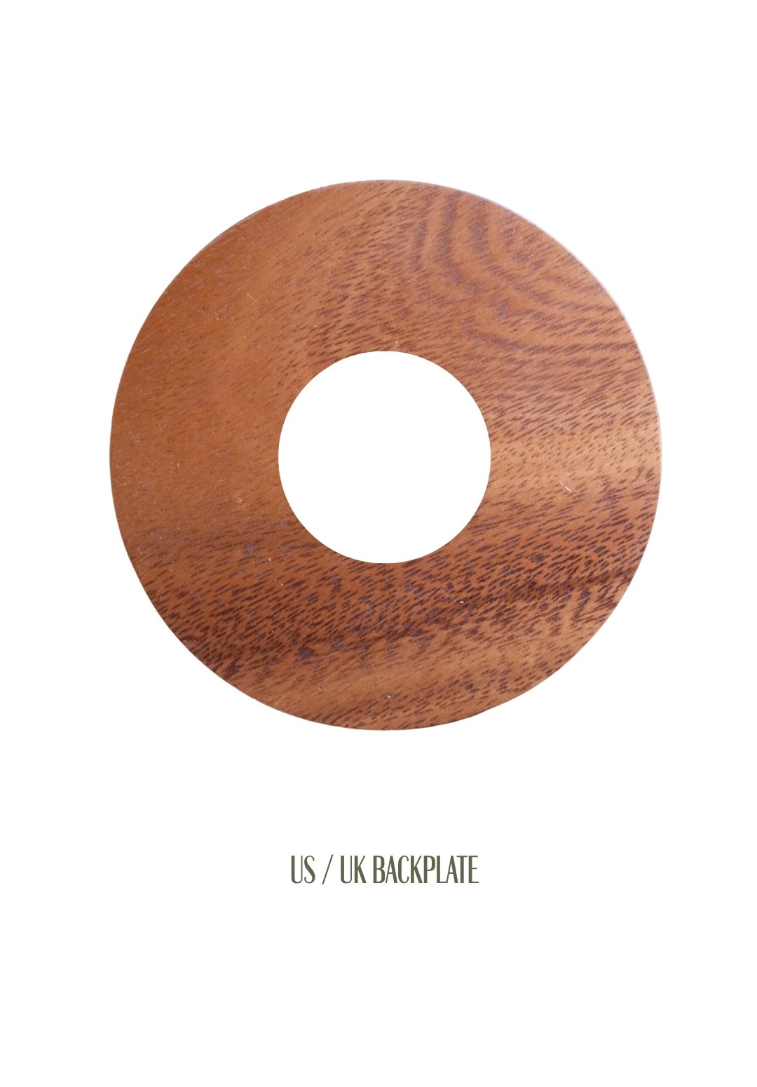 Single Walnut Backplate