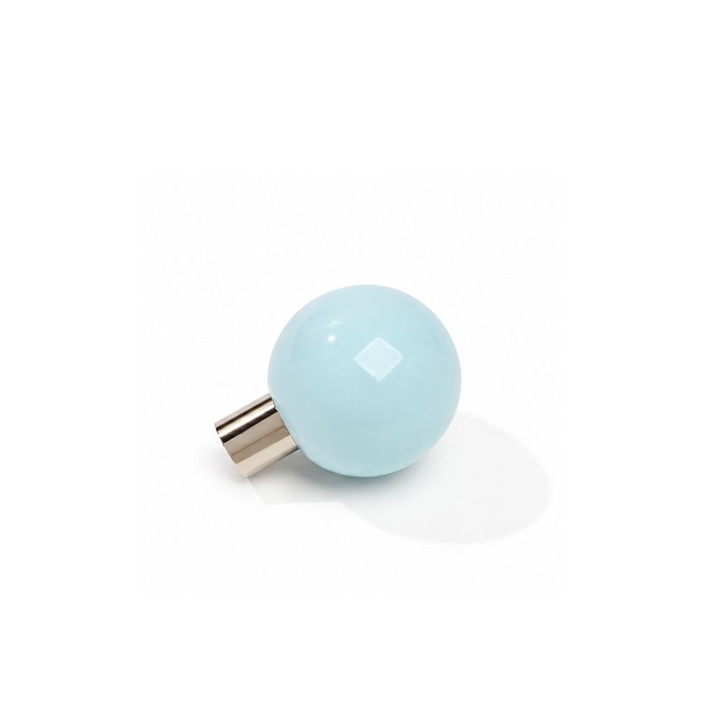 Light Blue Porcelain Knob