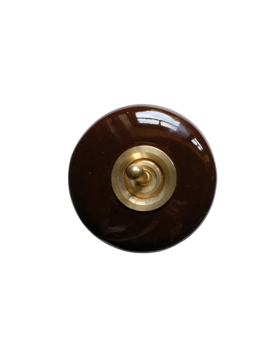 Dark Reddish Brown Porcelain Switch