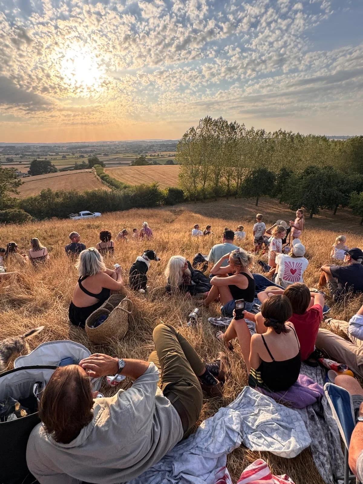 Eclipse from Burrow Hill tonight. What a lovely time. ❤️