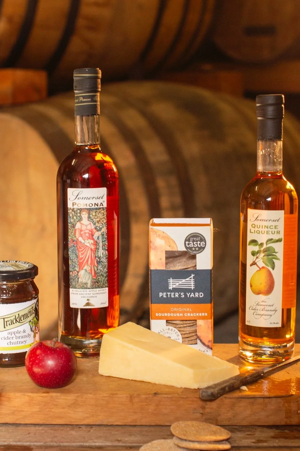 cheese board, somerset craft, small batch, artisan, burrow hill, peters yard, cheddar cheese