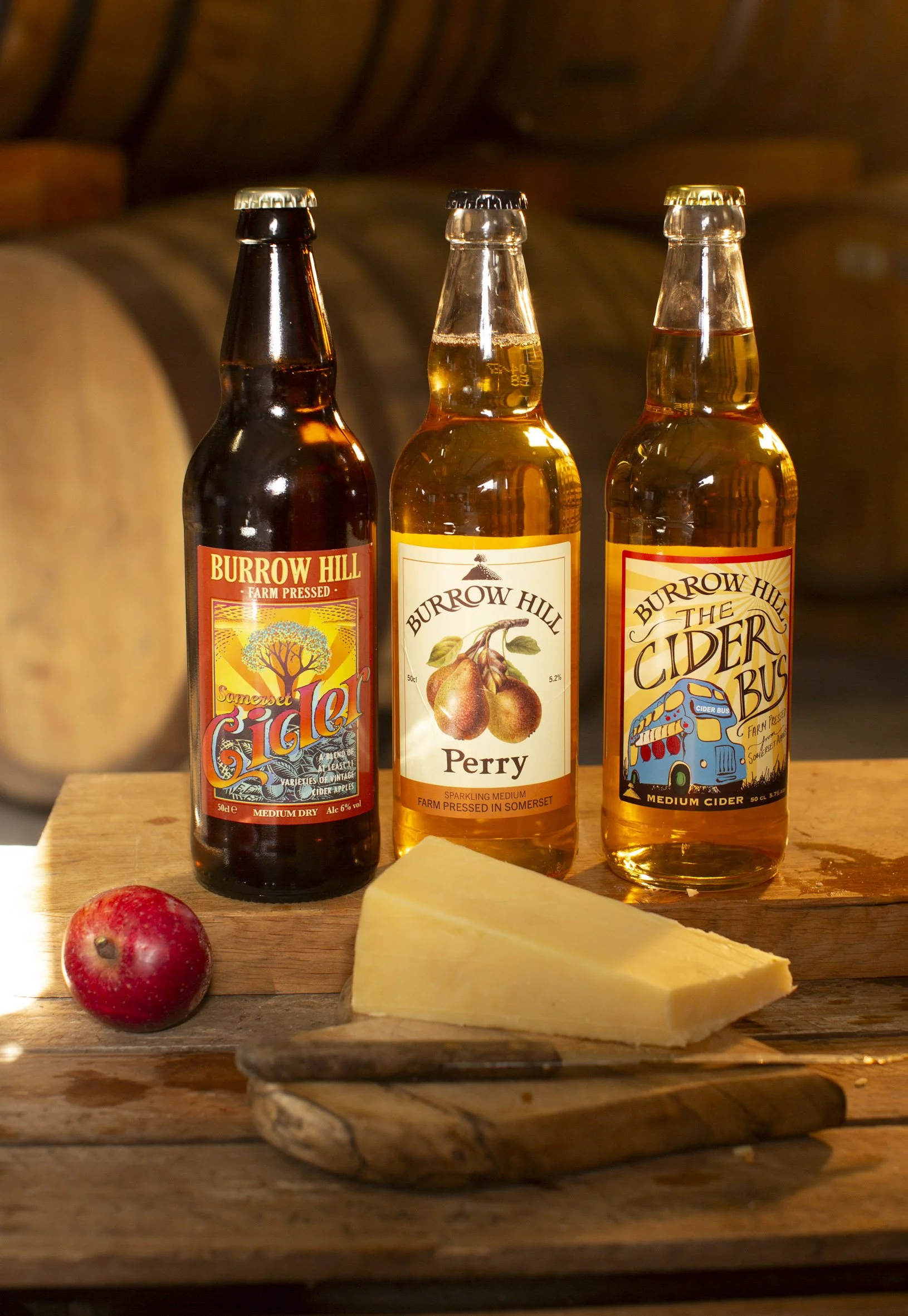 Sparkling Trio by Burrow Hill Cider | Organically, traditionally produced cider & perry in Somerset since 1980s | Sustainable Spirit | Shop & Buy Online Now Delivery