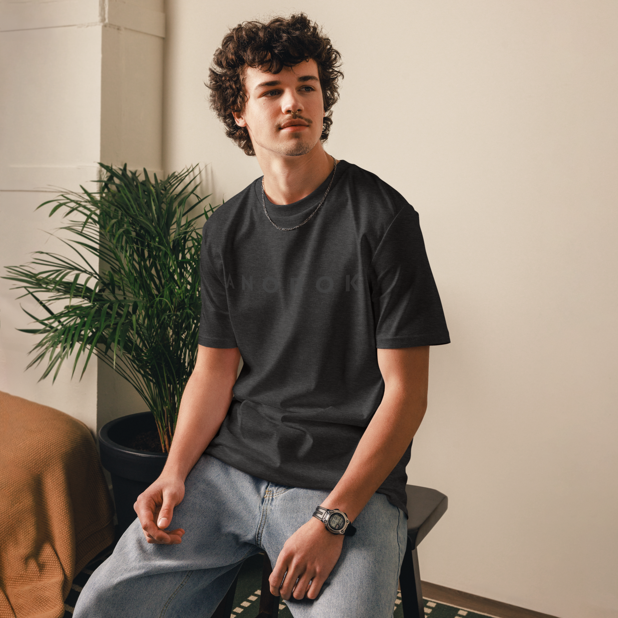 Anorok Organic Cotton Tee Heather Scene.png