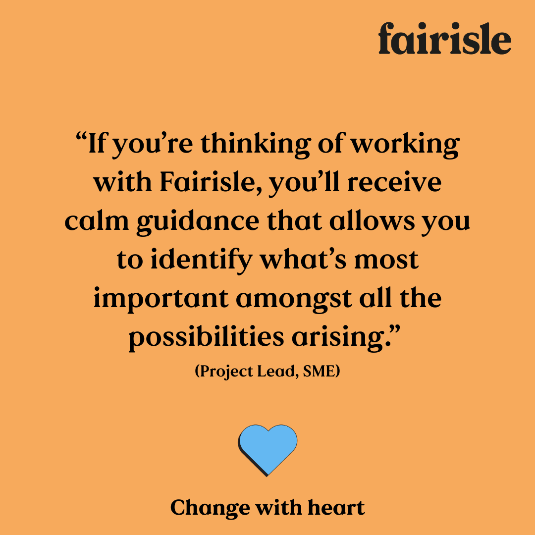 Calm guidance is our speciality