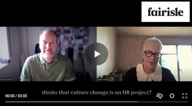 What would you say about culture change being an HR project?