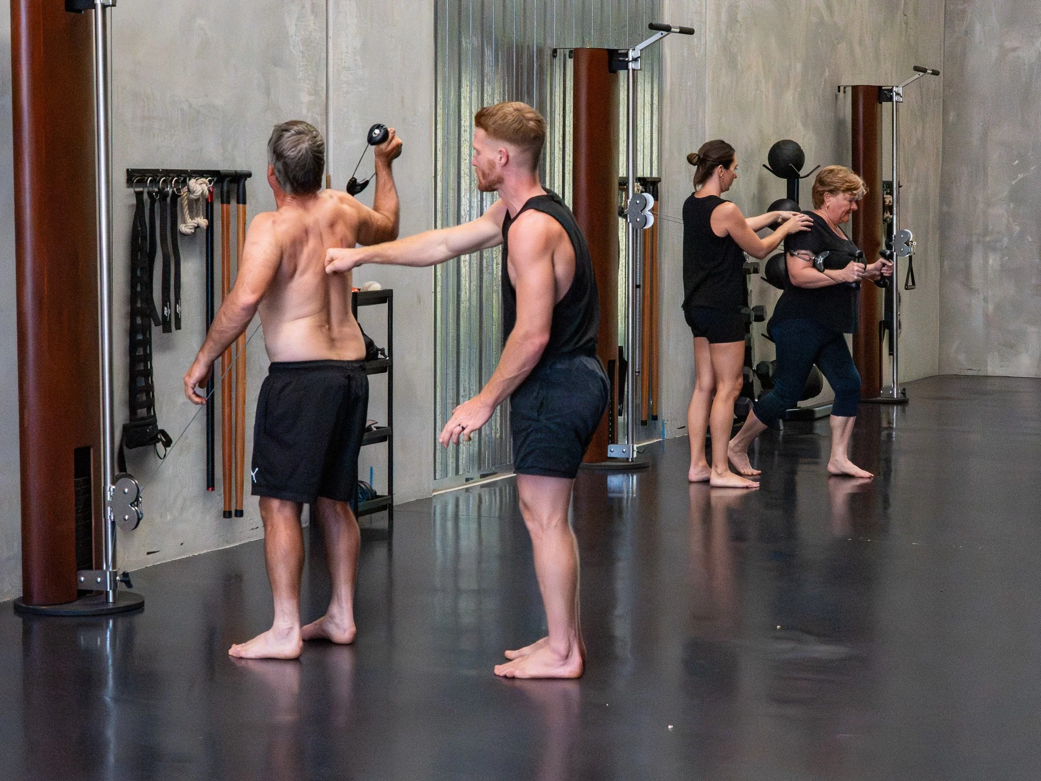 Personal training with the team at Functional Patterns Sunshine Coast for scoliosis and postural correction