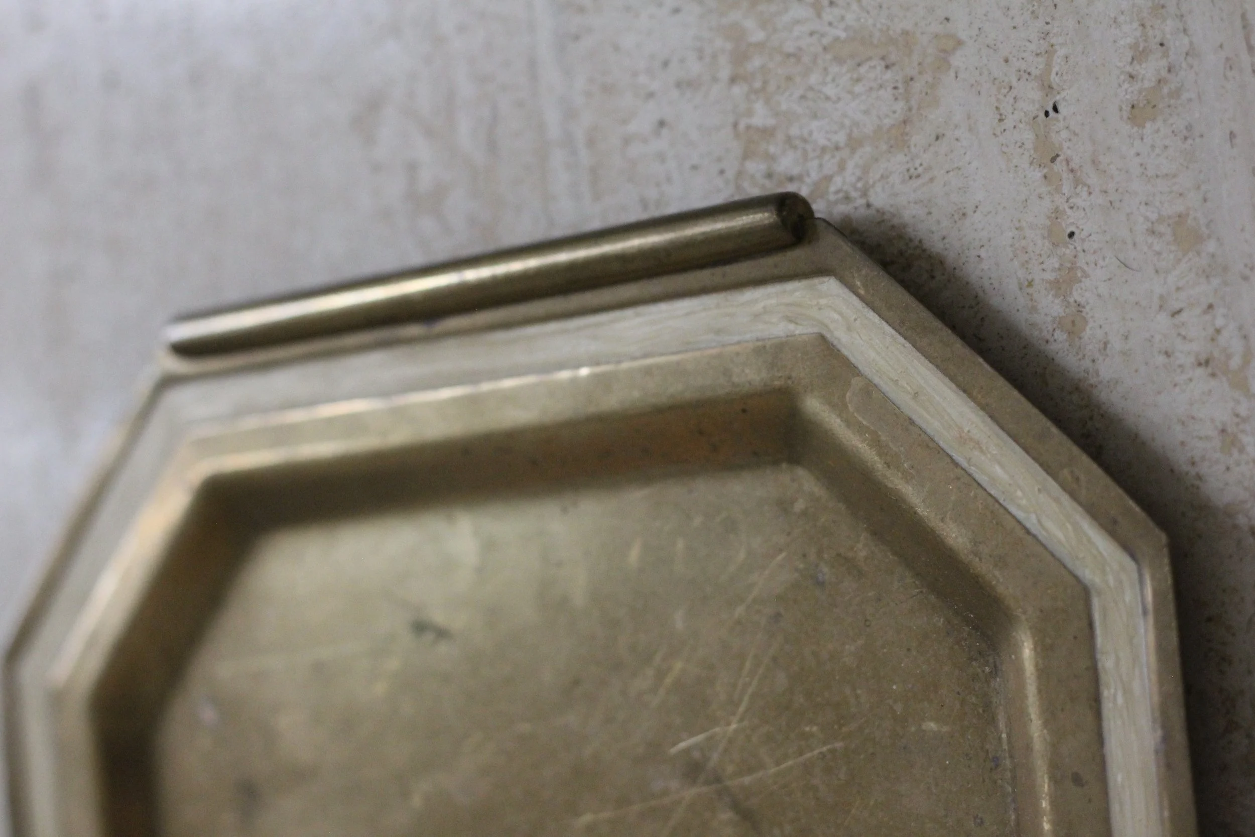 Art Deco vintage brass tray