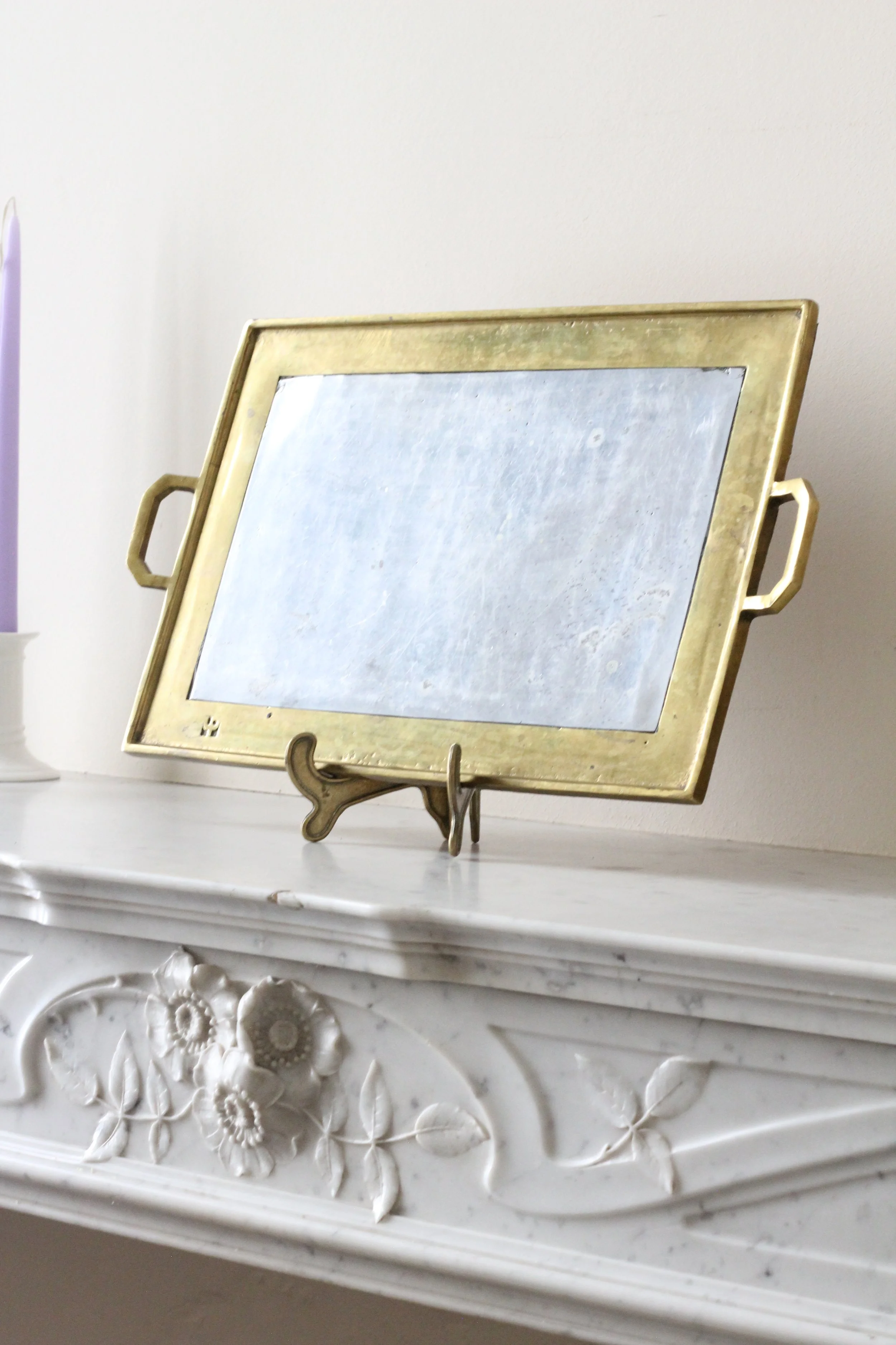 David Marshall mixed metal tray, Spain circa 1970s