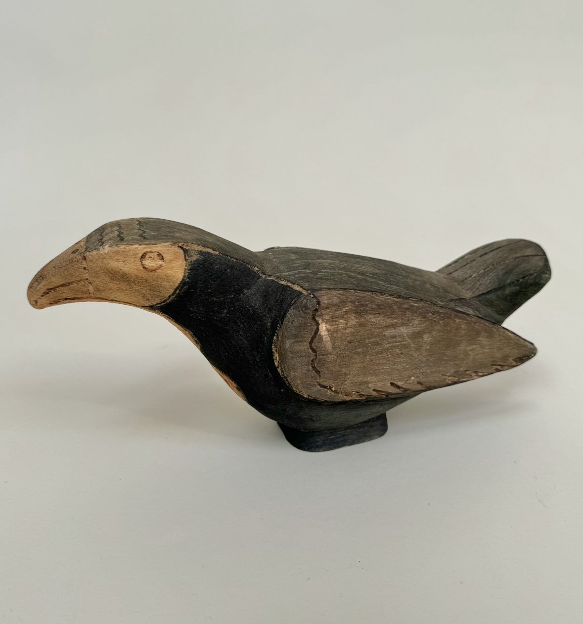 Sculptural wooden bird