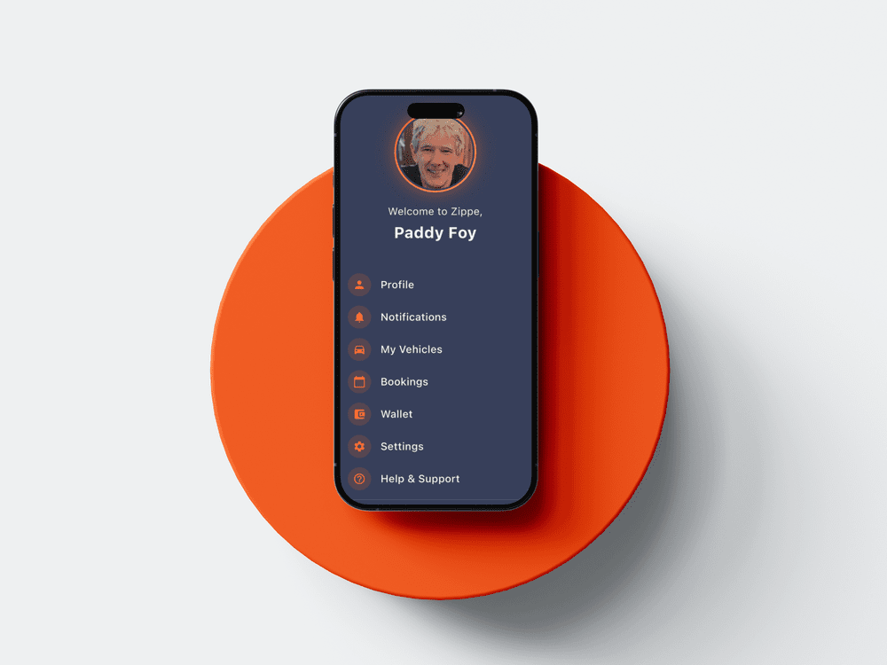Zippe Driver Profile App Preview