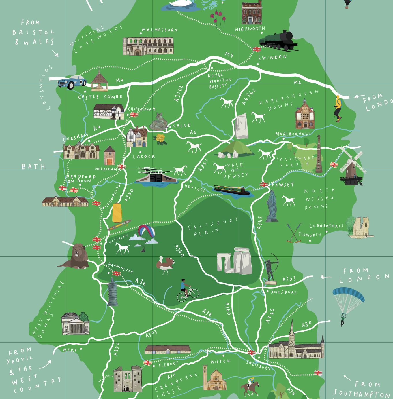 Map of Wiltshire