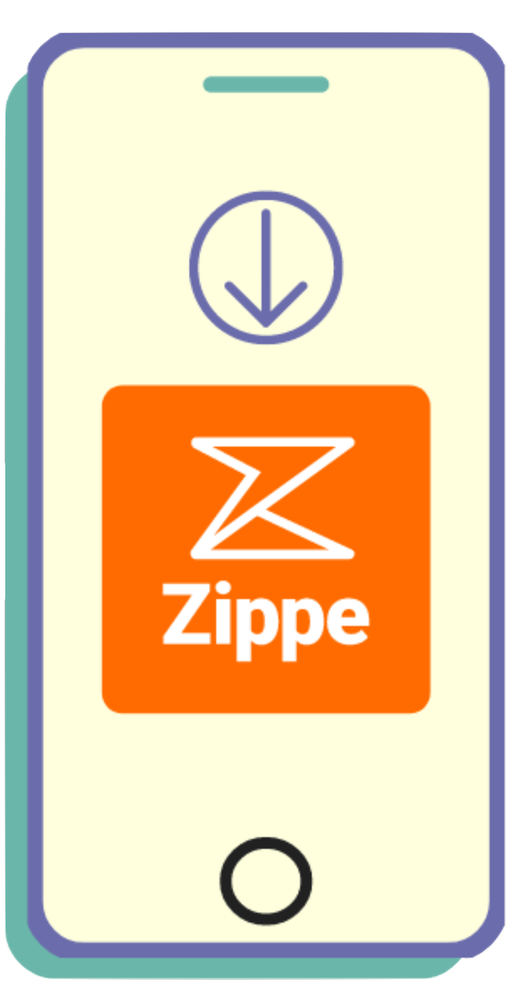 Zippe Rider App Illustration