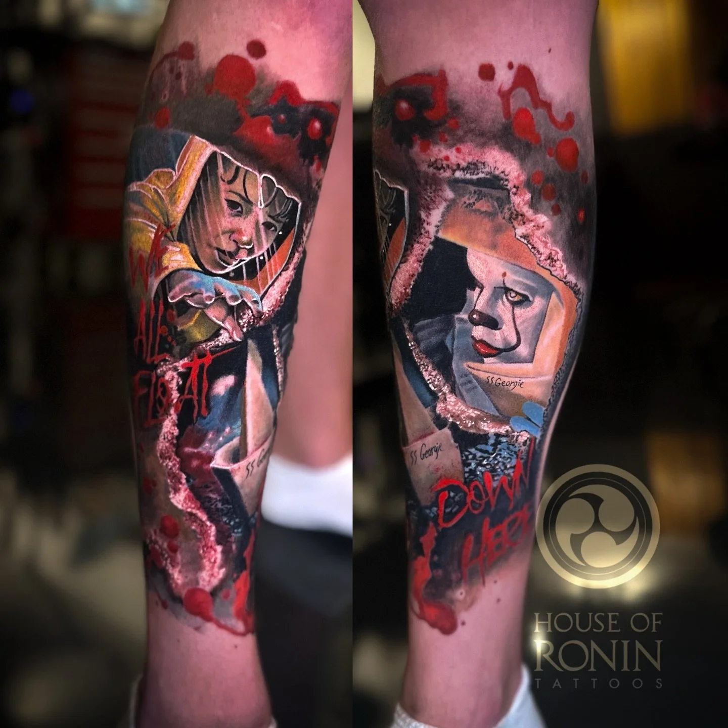 Fun project to do on @marten_1987 
For appointments: www.houseofronintattoos.com
&mdash;&mdash;&mdash;&mdash;&mdash;&mdash;&mdash;&mdash;&mdash;&mdash;&mdash;&mdash;&mdash;&mdash;

#horrortattoo #realismtattoo #pennywisetattoo #itmovie #colortattoo #