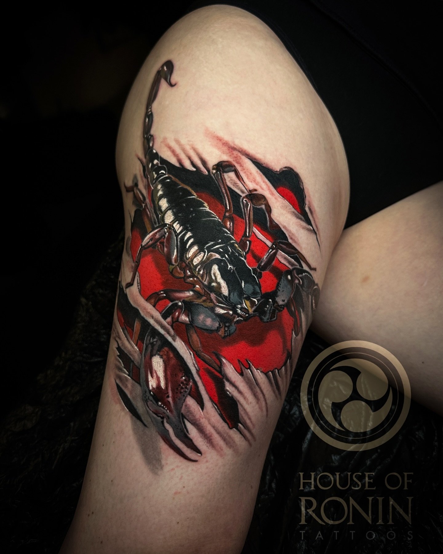 Fun Scorpion yesterday!
www.houseofronintattoos.com
#ScorpionTattoo #3DTattoo #RealisticTattoo #TattooArt #BlackAndRedTattoo #InkedUp #TattooOfTheDay #HouseOfRoninTattoos #LegTattoo #BoldInk #TattooDesign #ColorTattoo #TattooLovers #CustomTattoo #Tat