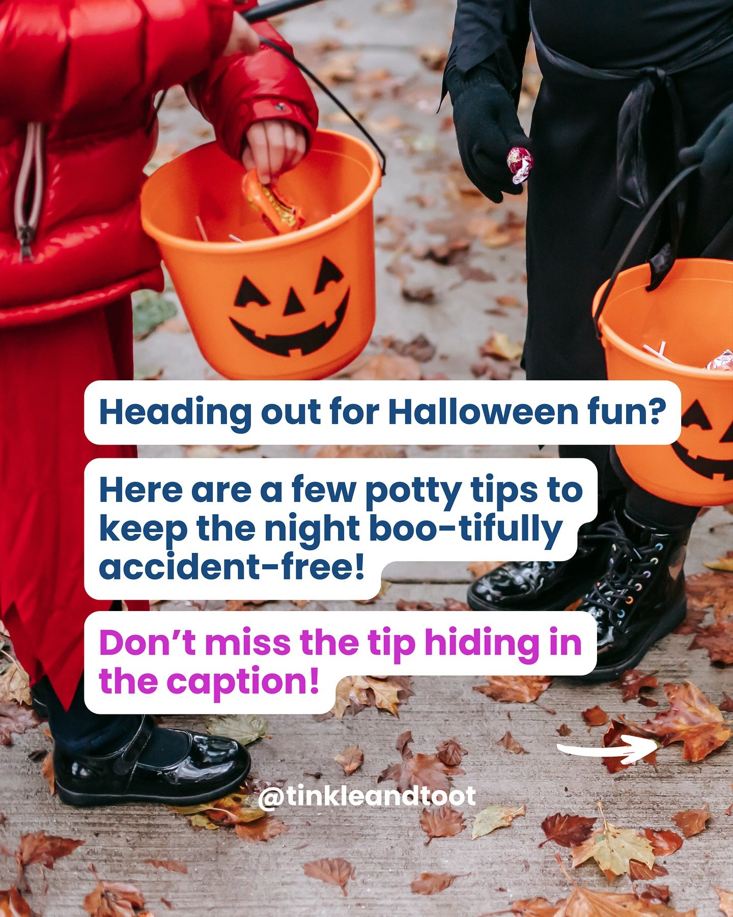 Halloween is basically the Super Bowl for toddlers.

Candy, costumes, chaos&hellip; and zero desire to pause for a potty break. 😅

So, what&rsquo;s a parent to do?

Make going potty almost as fun as trick-or-treating.

Think glowsticks in the bathro