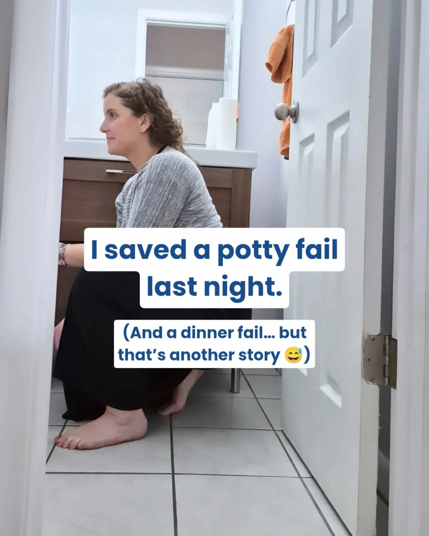 Have you been there, too?! 💩

Getting our little ones to poop in the potty can be a real pain in the&hellip; 🫠🫠🫠

I totally get it&mdash;it&rsquo;s stressful, and yes, I literally just did the opposite of what I tell parents to do.

But here&rsqu