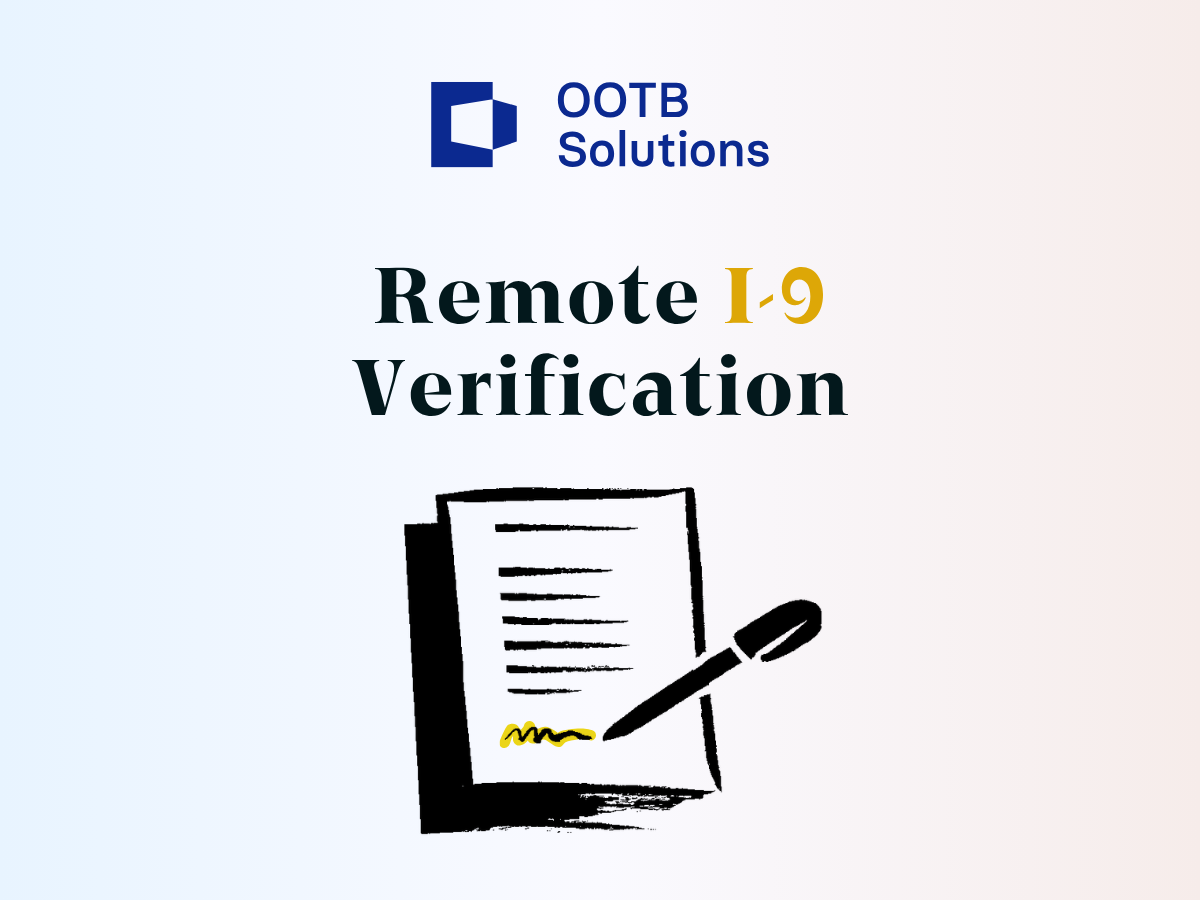 Remote I-9 Verification