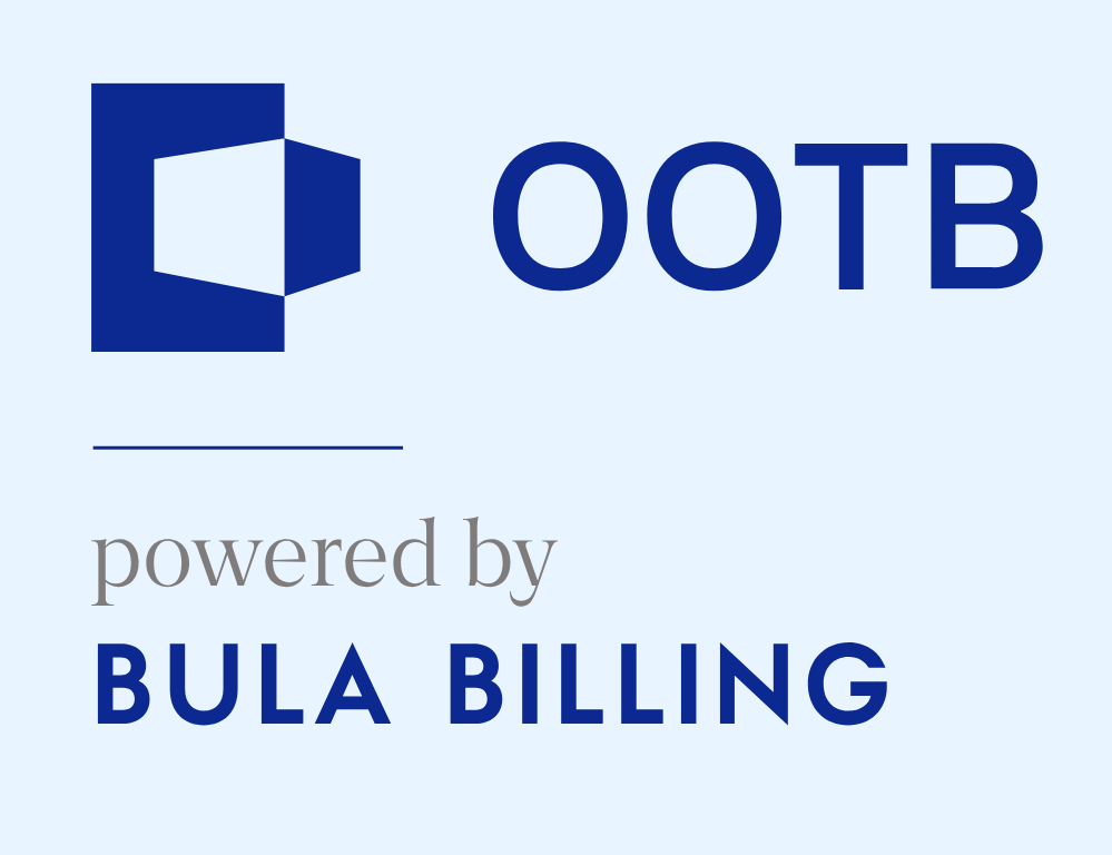 OOTB powered by BULA vertical with blue