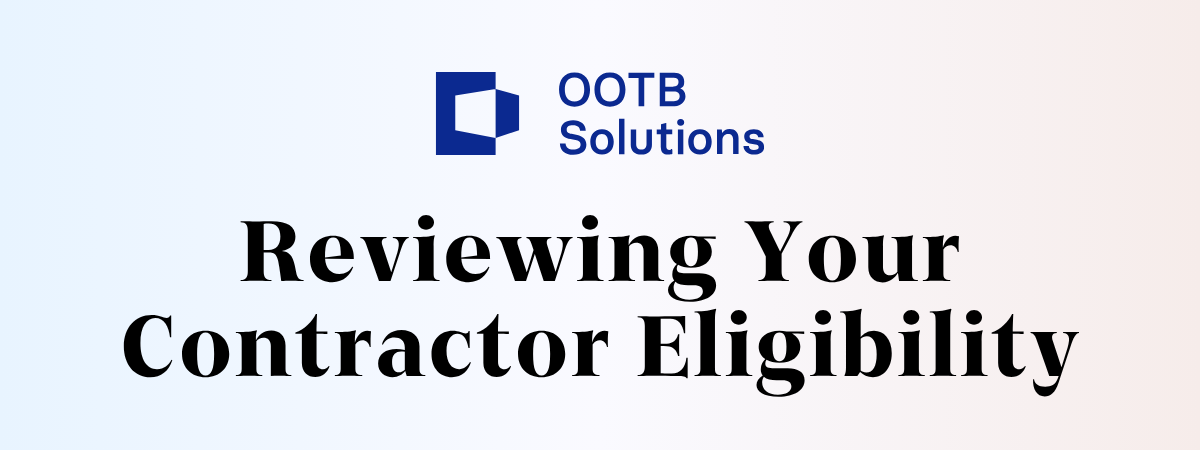 Contractor Eligibility