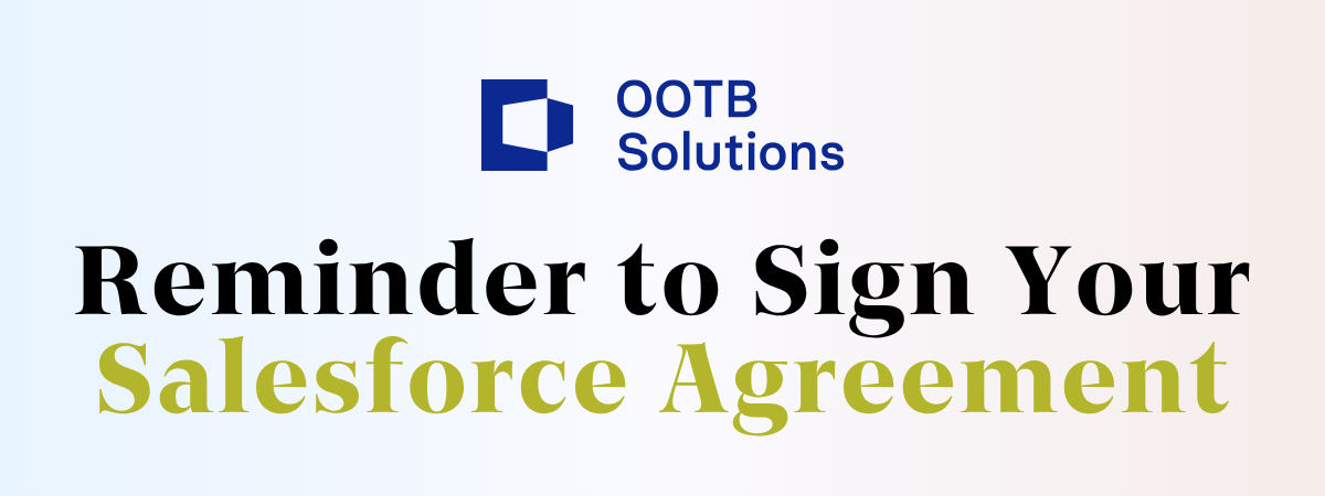 Salesforce Agreement