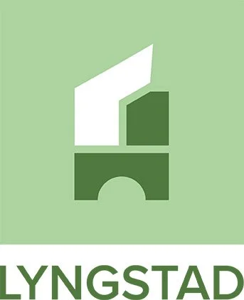 Lyngstad bygg. Logo. Merkevarebygging. Sterk merkevare. Totalentreprenør og byggmester. Sandnes.