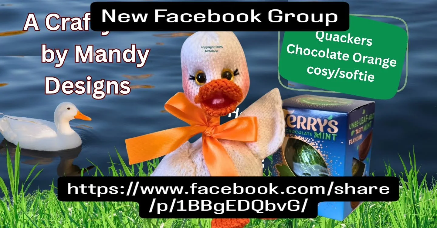 My new group for is now up and running. This group is for anyone who has knitted or wants to knit one or two of my designs. My patterns and direct links to my patterns will be posted in this group before they appear anywhere else including some Chris