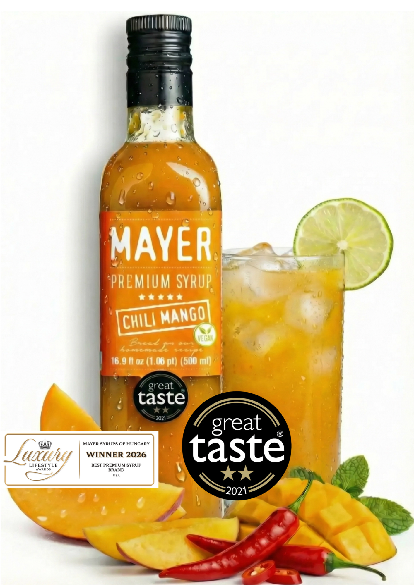 Chili Mango syrup 16.9 fl oz (1.06 pt) (500 ml)