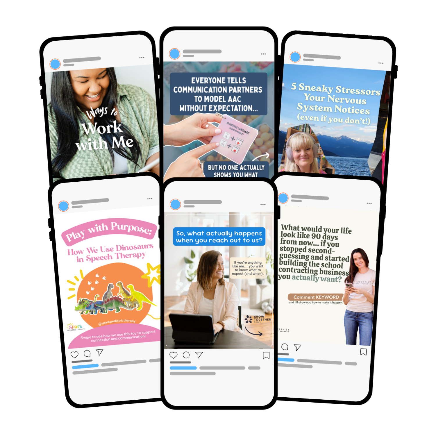 Social media content design templates