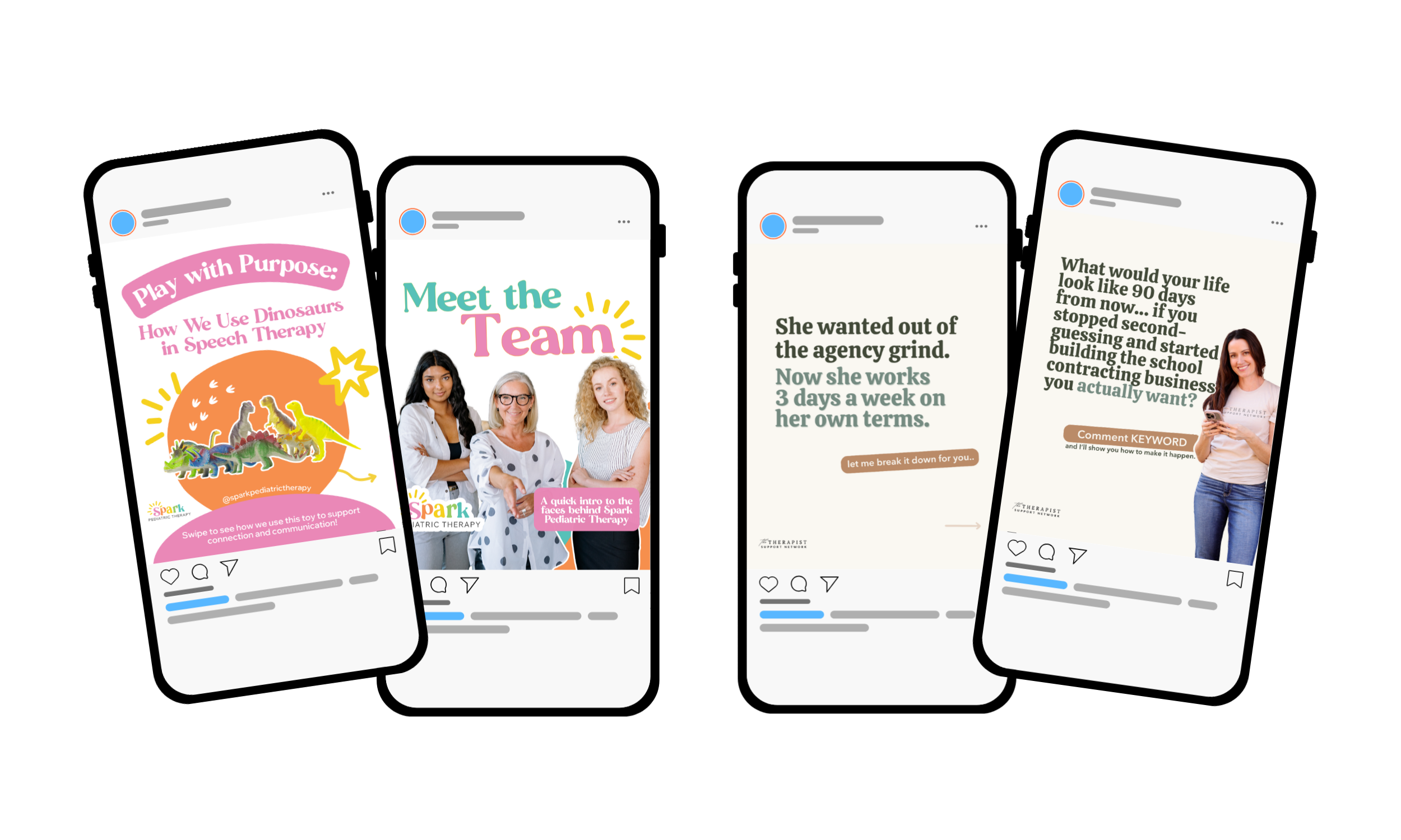 Healthcare templates for social media