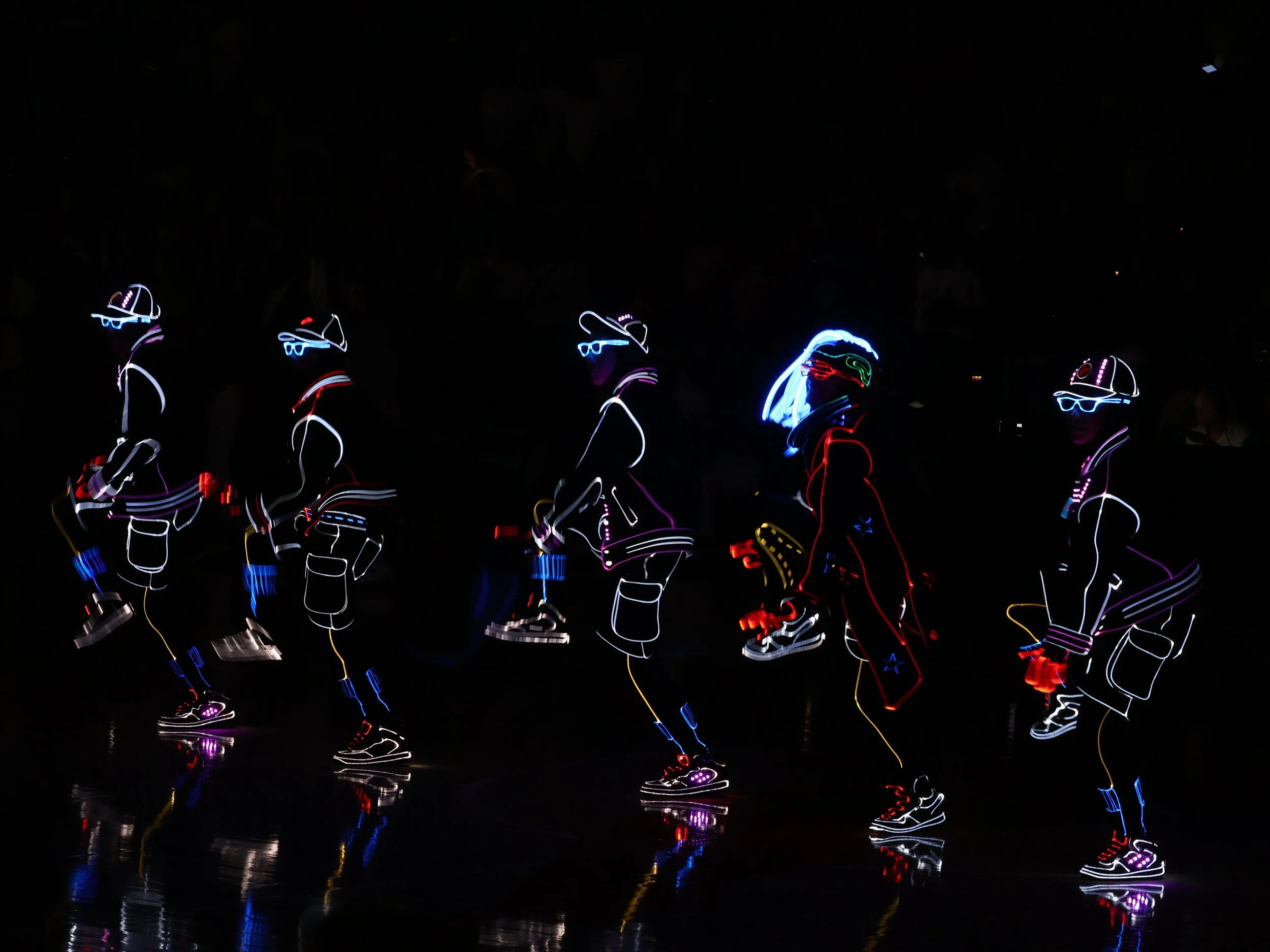 Illuminate performing during break at the WNBA All Star game 2023