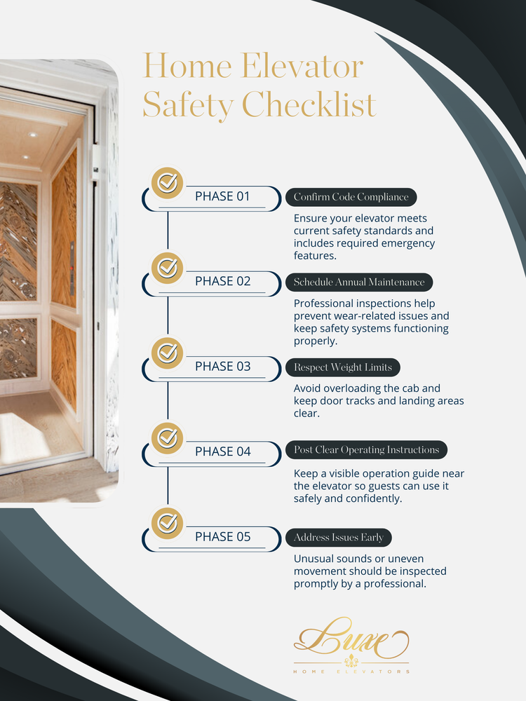 Home Elevator Safety Tips | Protect Family & Guests — Luxe Home Elevators