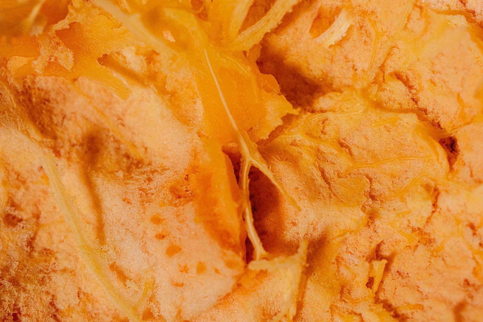 Macro texture of pumpkin pulp.