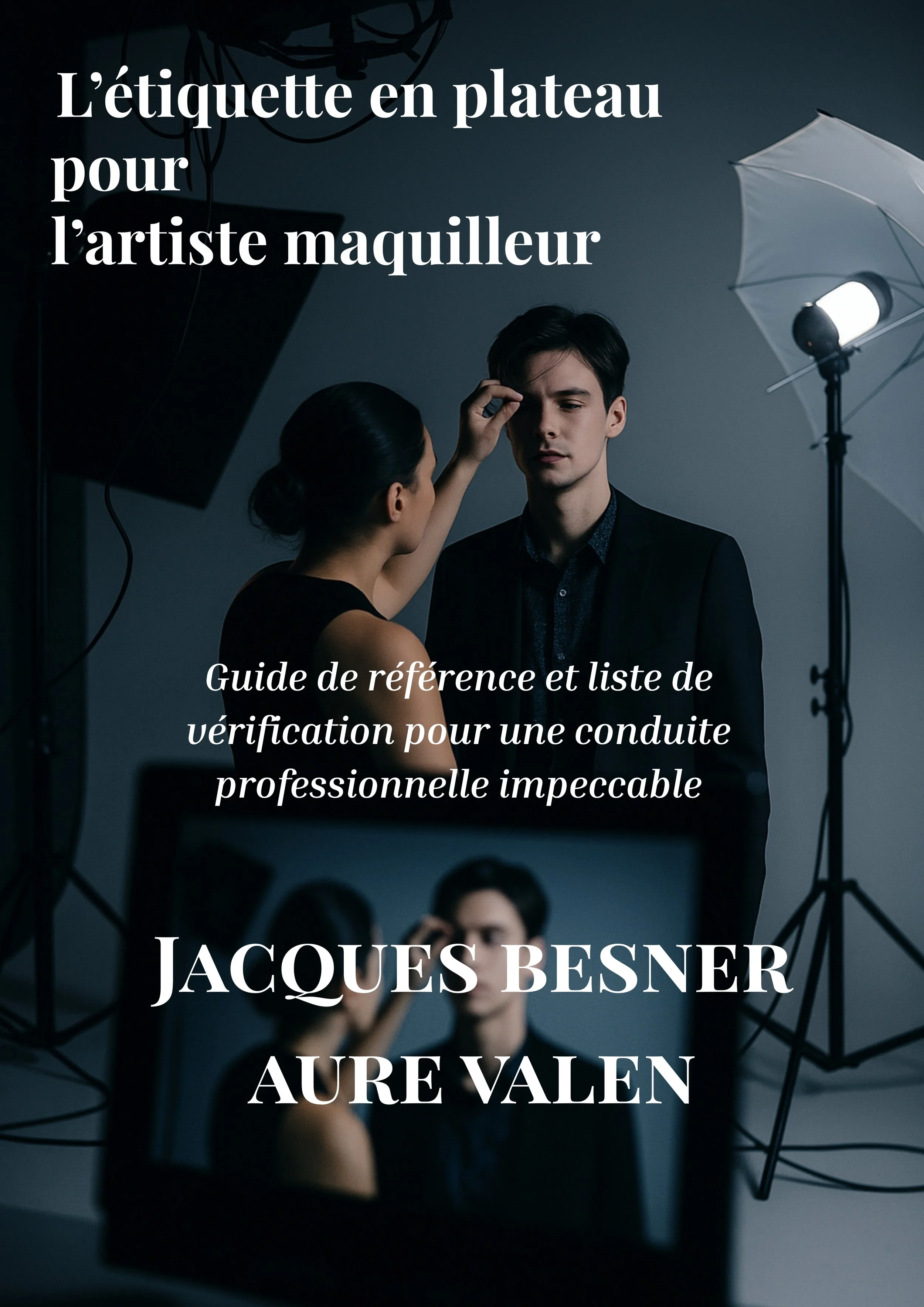 Couverture du guide L’étiquette en plateau pour l’artiste maquilleur en format PDF.